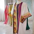 Kimono Brodé long disponible en 5 couleurs fabriqué en espace mariage zina 